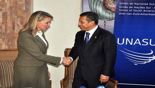 Ollanta Humala se compromete a reforzar la Unasur
