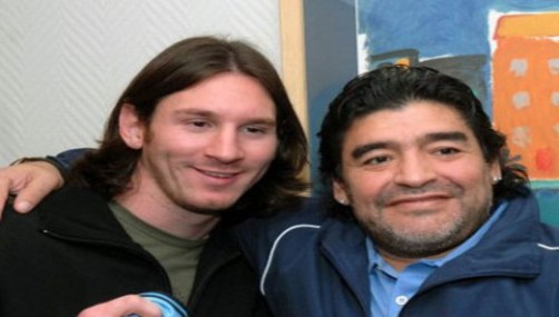 Maradona defiende a Lionel Messi de críticas