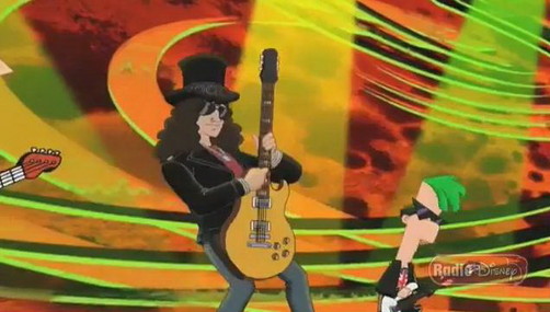 La banda sonora de 'Phineas y Ferb' incluye a Slash