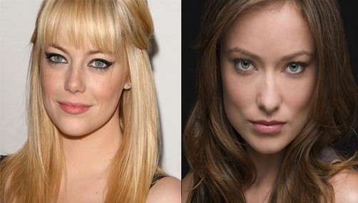 Emma Stone y Olivia Wilde se complementan