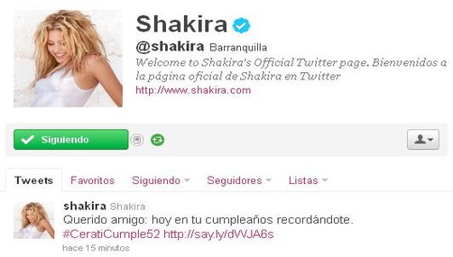 Shakira recuerda a Gustavo Cerati en su cumpleaños