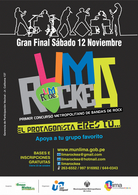 La Municipalidad de Lima convoca primer concurso de bandas de rock