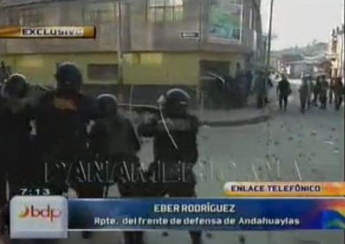 Agricultores culpan a ministros por desmanes en Andahuaylas (video)