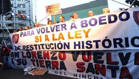 Club San Lorenzo de Almagro lucha por volver a Boedo