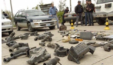 Agentes de la Dirove incautan autopartes valorizados en más de 250 mil dólares en Chorrillos