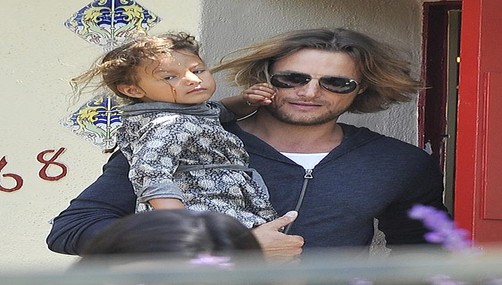 Gabriel Aubry es un papá 'modelo'