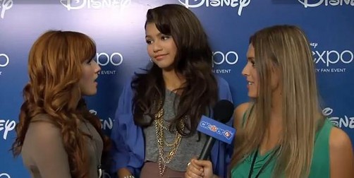 Zendaya Coleman y Bella Thorne en la Expo D23 (video)