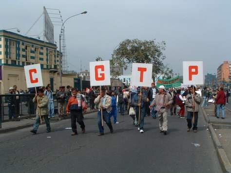 CGTP marcha hoy para respaldar a Humala
