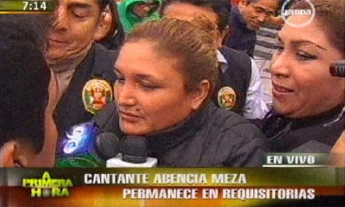 Abencia Meza es recluida en penal de Santa Mónica