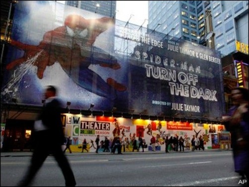 Otro accidente en el musical de Spider Man