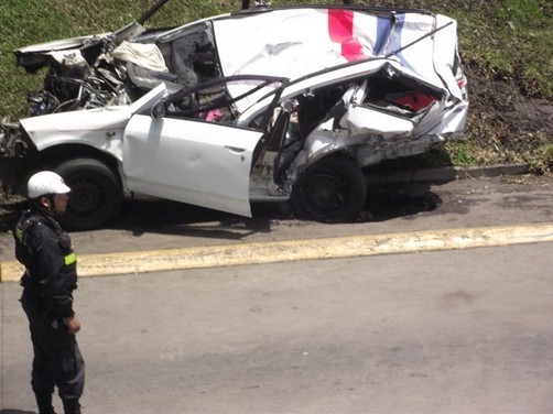 Choque deja muerto en Miraflores