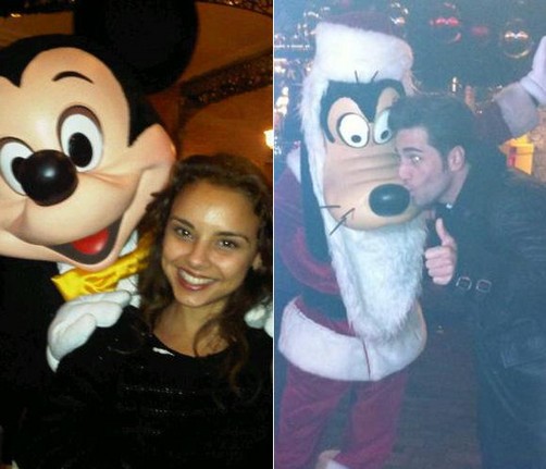 Javier Bustamente se divierte en Disneyland con su 'hermana'