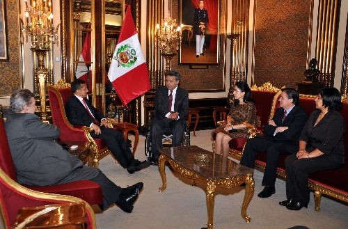 Ollanta Humala se reunió con vicepresidente de Ecuador