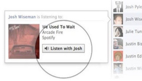 Facebook presenta nueva herramienta que permitirá escuchar música con los contactos