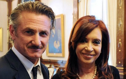 El actor Sean Penn se reunió con la presidenta Cristina Fernández