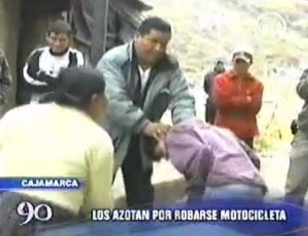 Cajamarca: Dieron de latigazos a jóvenes que robaron motocicletas