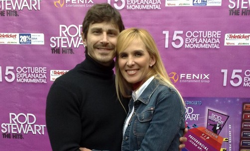 Mariano Sabato y Laly Goyzueta felices con llegada de Rod Stewart