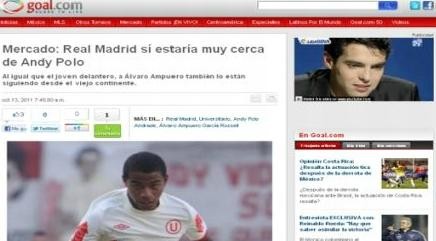 Andy Polo estaría en la mira del Real Madrid