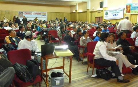 Se inició el primer día de la Asamblea Nacional de los Pueblos del Perú en Cajamarca