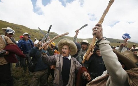 Autoridades de I Asamblea Nacional de los Pueblos del Perú y del Tahuantinsuyo se oponen al proyecto Conga