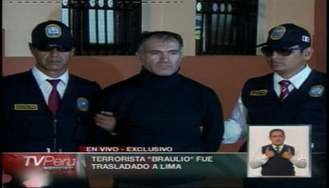 Jefe Senderista del Alto Huallaga es trasladado a Lima
