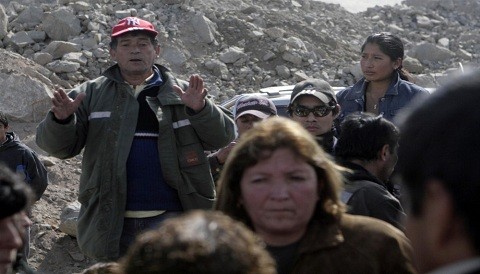 Ollanta Humala supervisa rescate de mineros atrapados en Ica