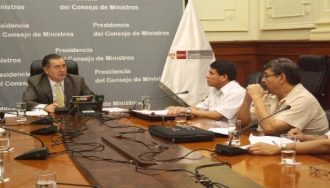 Presidente del Consejo de Ministros se reunió con la CGTP para coordinar medidas contra la violencia en sector construcción