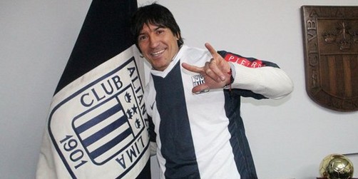 Fotos: Iván Zamorano con camiseta de Alianza Lima