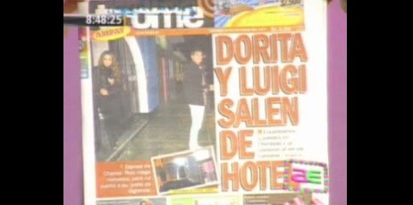 Dorita y Luigi fueron sorprendidos saliendo de un hotel