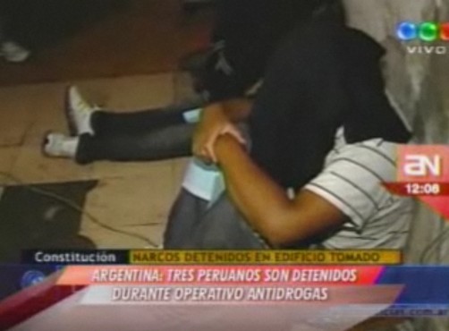 Detienen a tres narcotraficantes peruanos en Argentina