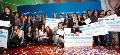 Universitarios de Lima y del interior del país ganan Premios ETECOM 2011