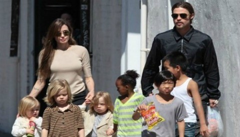 Los hijos de los Jolie-Pitt no se parecen entre ellos