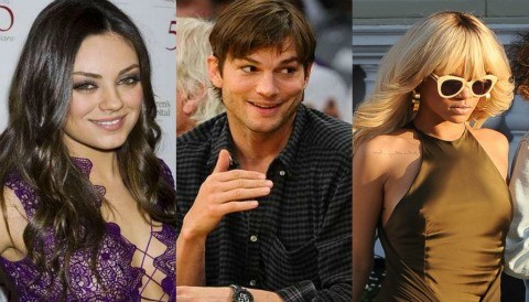 ¿A quién prefieres de pareja para Ashton Kutcher a Rihana o Mila Kunis?