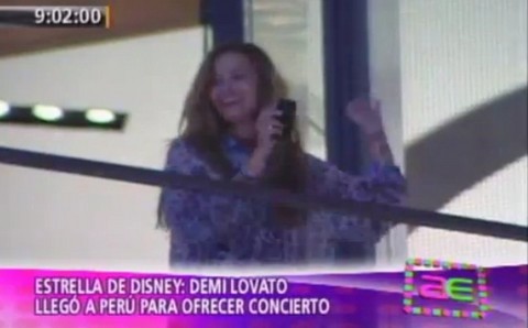Demi Lovato ya está en le Perú y saluda a sus fans peruanos (video)