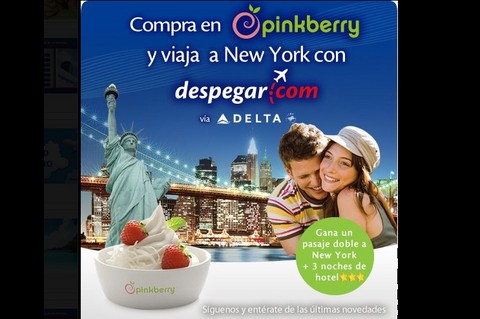 Despegar.com y Pinkberry premian a sus clientes con pasajes a Nueva York