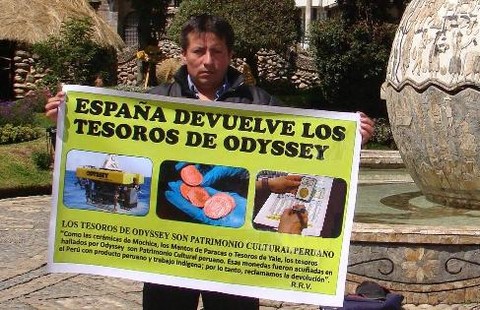 Región Pasco protestará este 23 abril contra España por tesoro de Odyssey