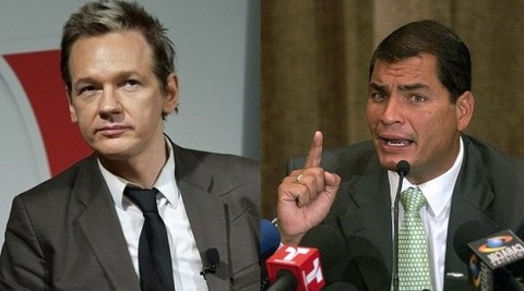 Julian Assange entrevistó al presidente de Ecuador Rafael Correa