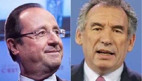 Hollande recibe apoyo de Bayrou