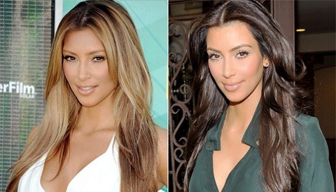 Kim Kardashian muestra fotos de cuando era rubia
