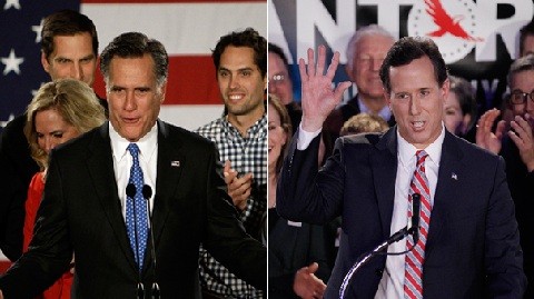 Santorum da respaldo a Romney en campaña presidencial