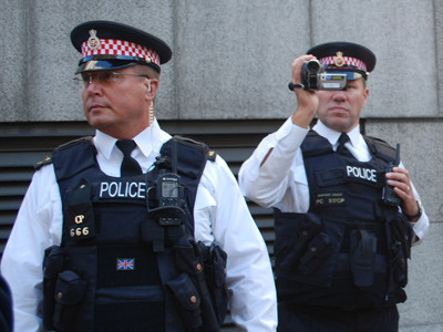 Policías Británicos protestan contra la austeridad