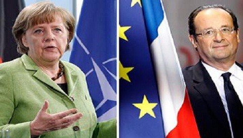 Berlín: Angela Merkel y François Hollande desean que Grecia siga en la zona del euro