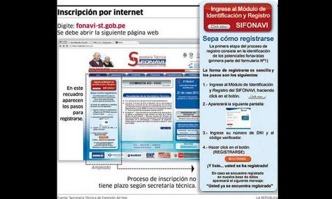 Fonavistas podrán desde hoy registrarse por Internet