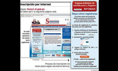 Fonavistas podrán desde hoy registrarse por Internet