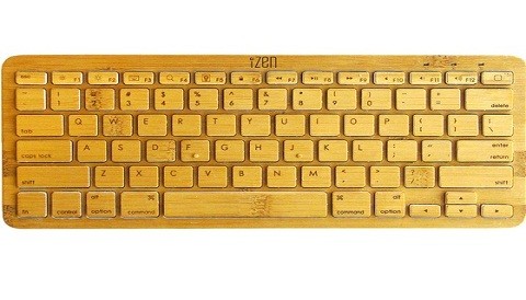 iZen el teclado hecho de bambú