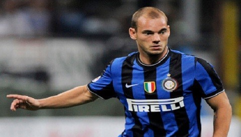 Wesley Sneijder daría el 'campanazo' fichando por el AC Milan