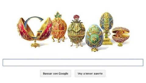 Google lanza huevos de pascua por el nacimiento de Peter Carl Fabergé