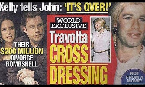 Publican fotos del actor John Travolta vestido de mujer