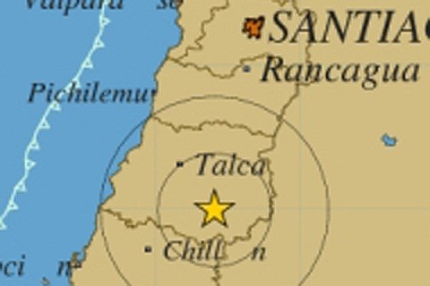 Movimiento sísmico de 5,7 grados Richter se sintió en Chile