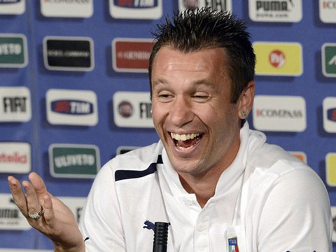 Eurocopa 2012: Cassano no quiere homosexuales en la selección de Italia